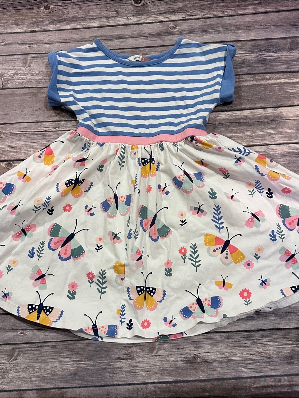 John Lewis floral butterfly dress fair stains size 5 years